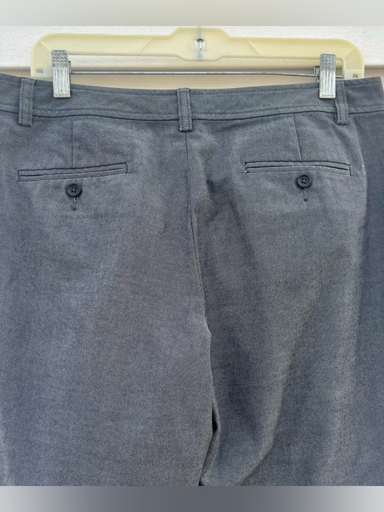 Banana Republic Martin Fit Cotton Blend Trouser Pants Gray Size 10 - Picture 8 of 12